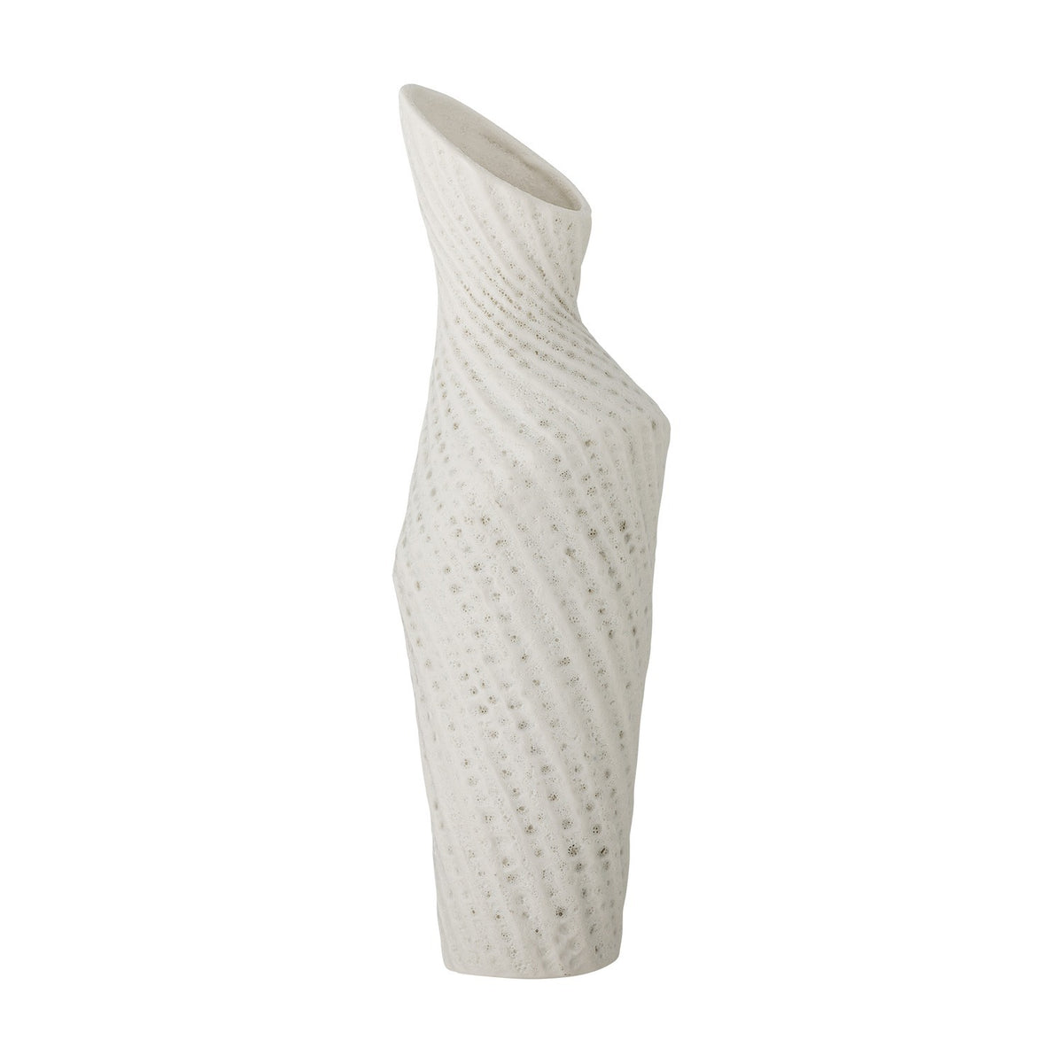 Fikla Stoneware Vase 29cm - White