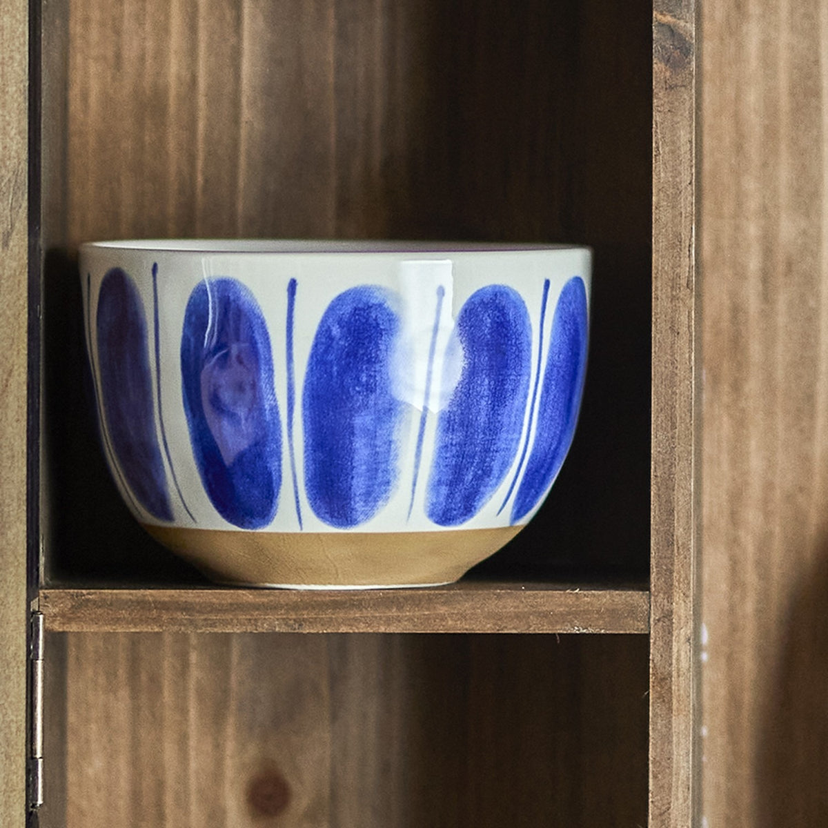 Linora Dotted Stoneware Bowls 12.5cm Set of 3 - Blue