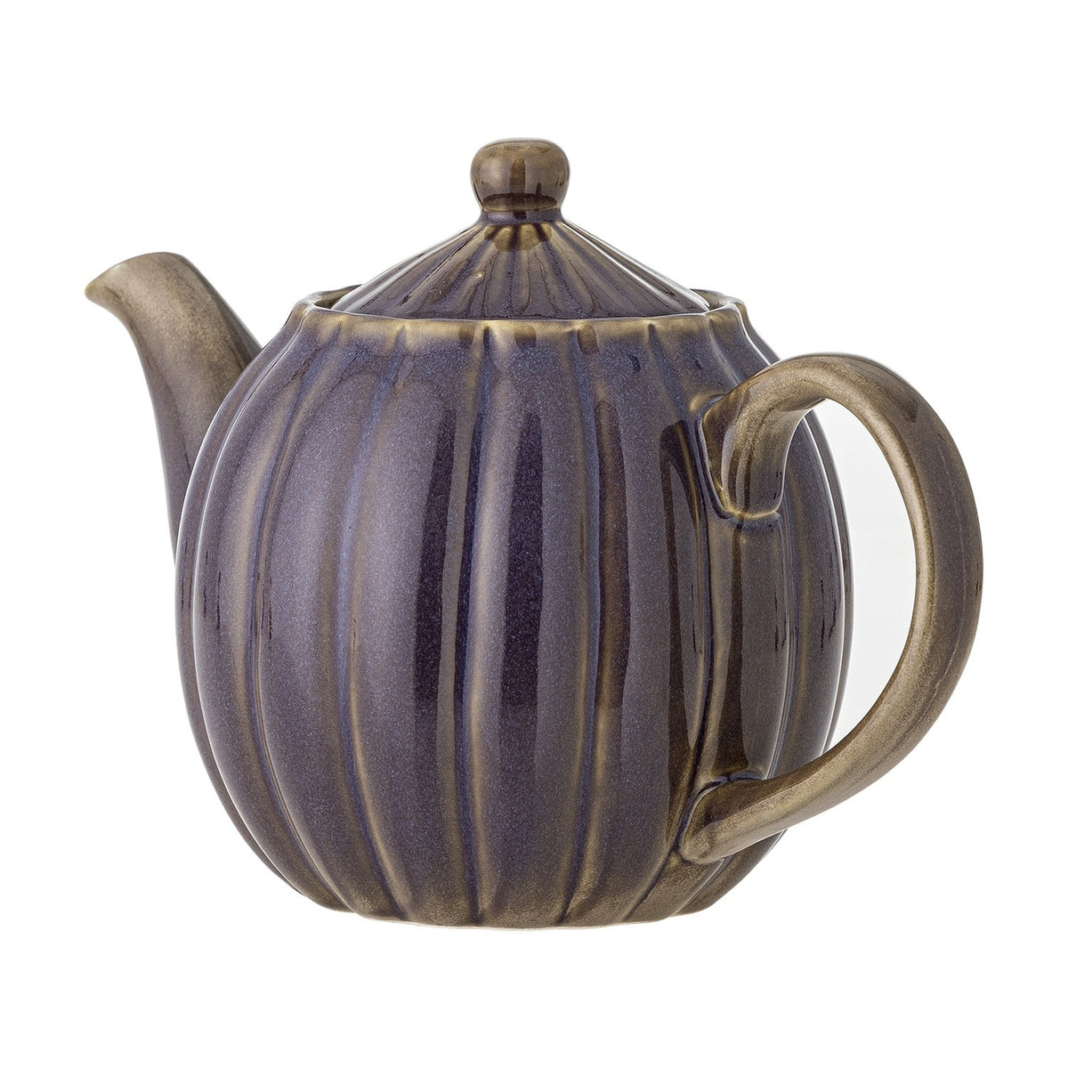 Latina Round Stoneware Teapot 1085ml - Purple