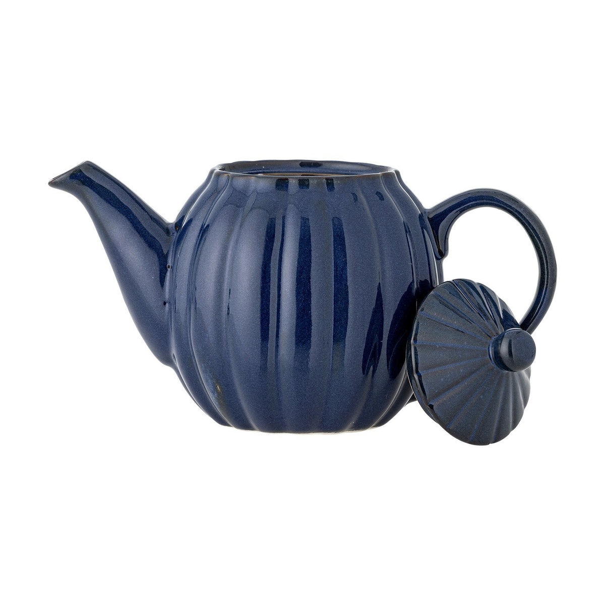 Latina Round Stoneware Teapot 1085ml - Blue