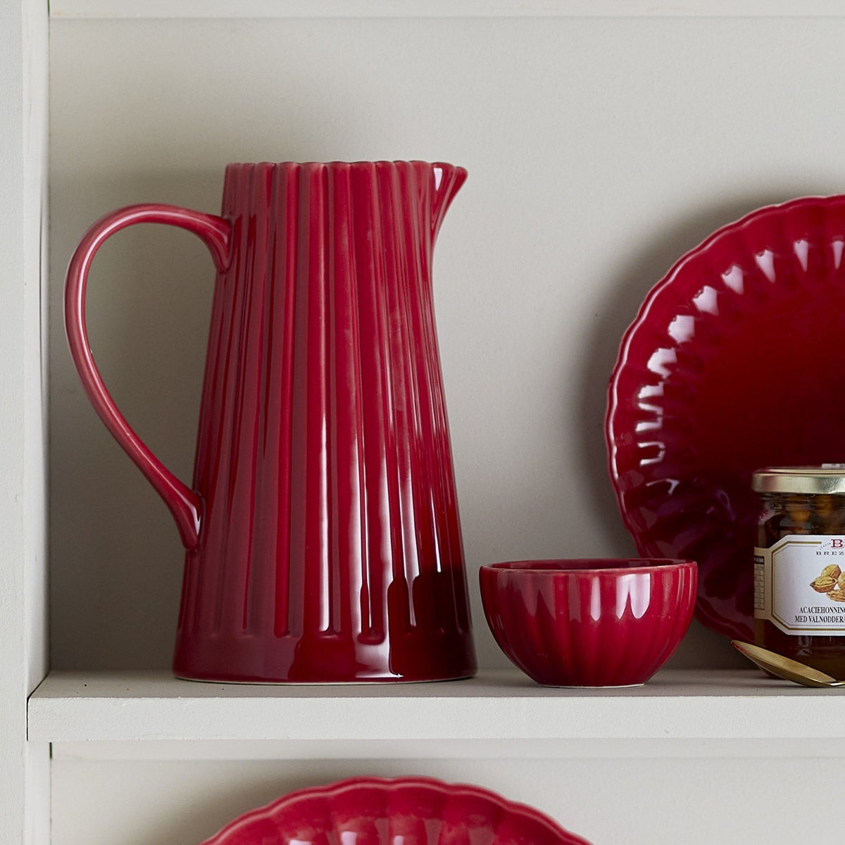 Latina Stoneware Jug 1200ml - Red