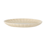 Latina Wavy Stoneware Dinner Plate - Beige
