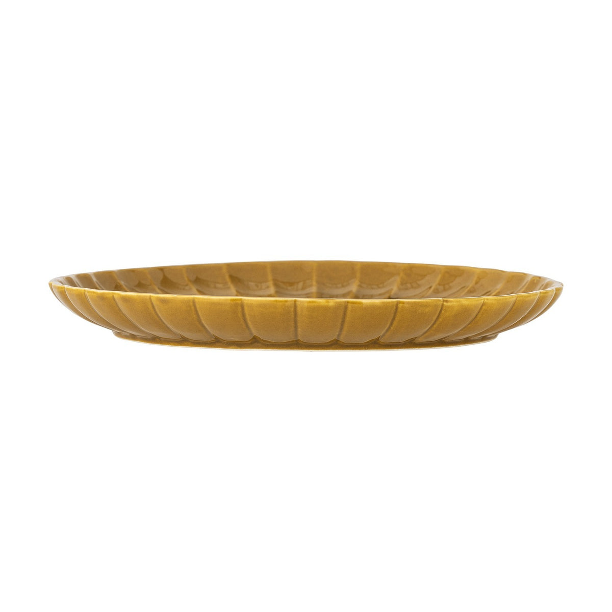 Latina Wavy Stoneware Dinner Plate - Yellow