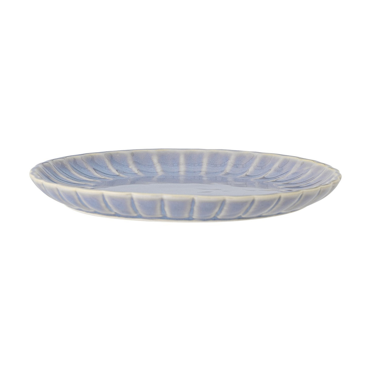 Latina Wavy Stoneware Dinner Plate - Blue