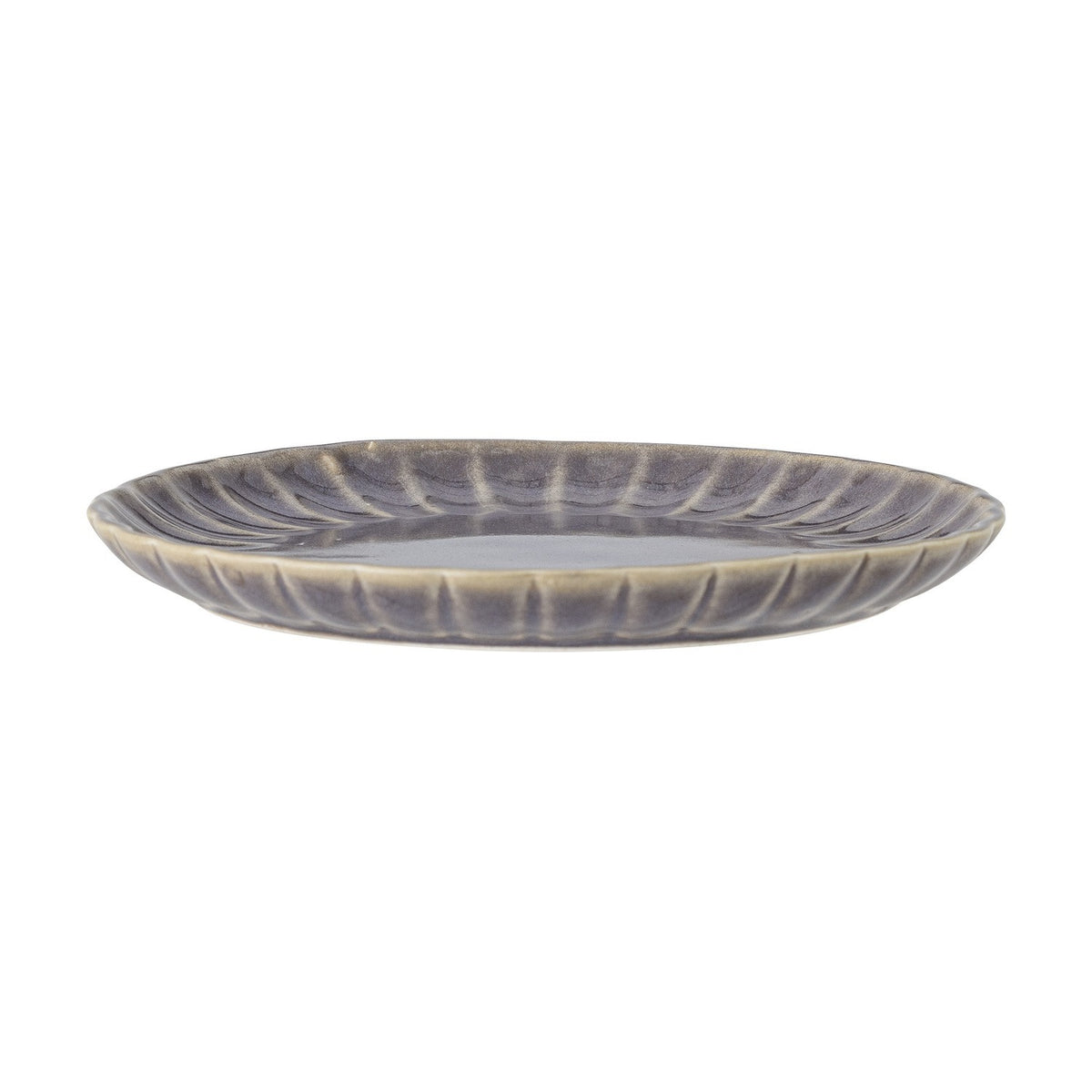 Latina Wavy Stoneware Dinner Plate - Purple