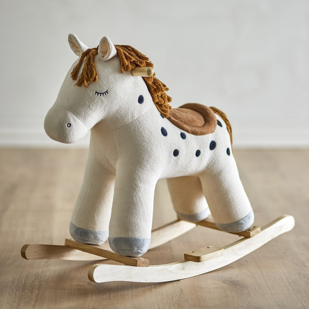 Merlen Dotted Rocking Horse - Cream