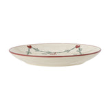 Yule Stoneware Christmas Dinner Plate - Cream