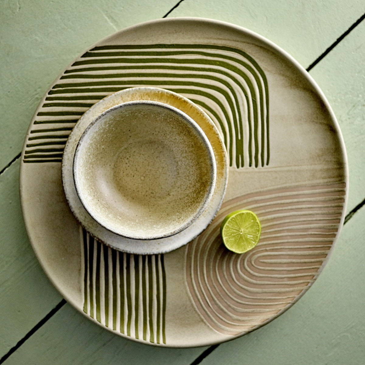 Amica Stoneware Platter - Multi