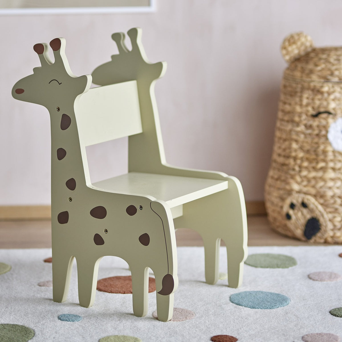 Ibber Giraffe Kids Chair - Green