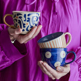 Eviaya Stoneware Cups 290ml Set of 3 - Multi