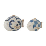 Eviaya Stoneware Ornaments Set of 2 - Multi