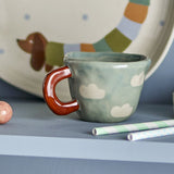 Nini Stoneware Cup 110ml - Blue