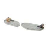 Bleak Stoneware Platters Set of 2 - Grey