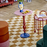 Annan Round Aluminium Side Table - Multi