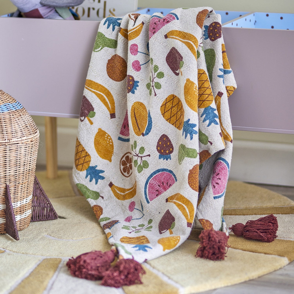 Fruitta Cotton Throw - Multi