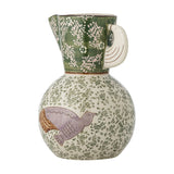 Hezha Floral Stoneware Jug 1510ml - Green