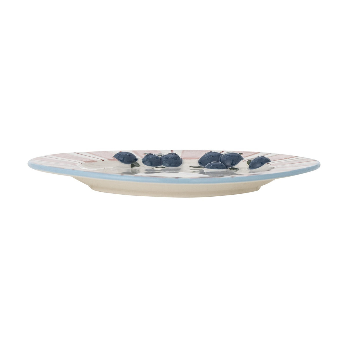 Carry Striped Stoneware Side Plates Set of 4 - Pink