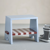 Liova Striped Kids Stool - Blue