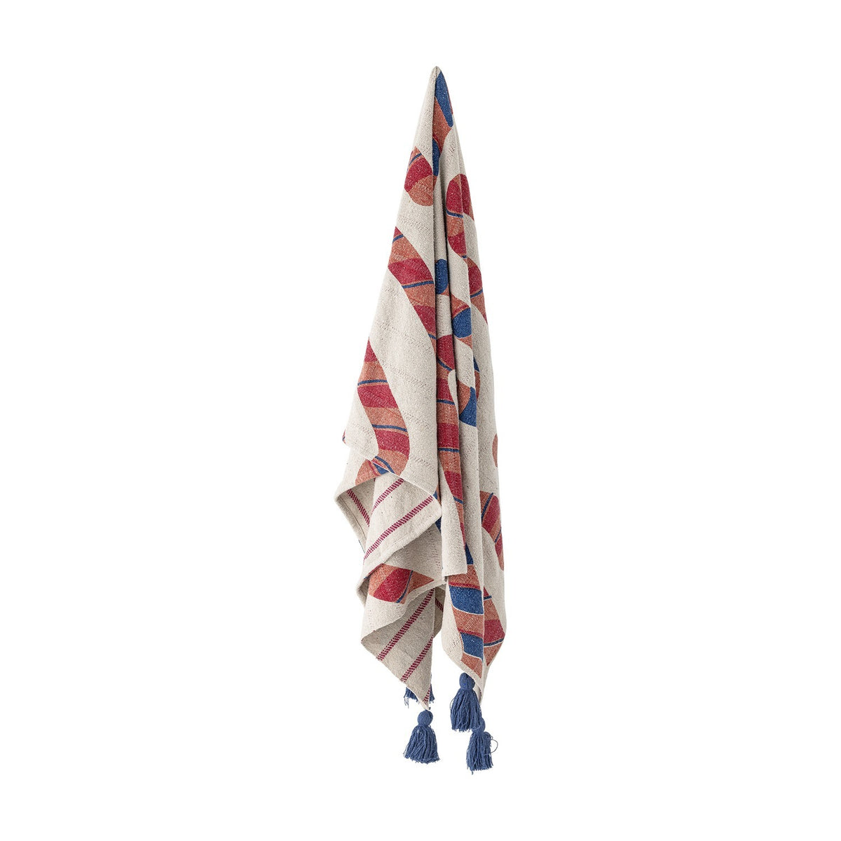 Candice Striped Christmas Throw - Multi