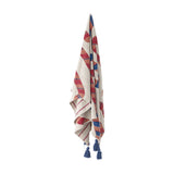 Candice Striped Christmas Throw - Multi