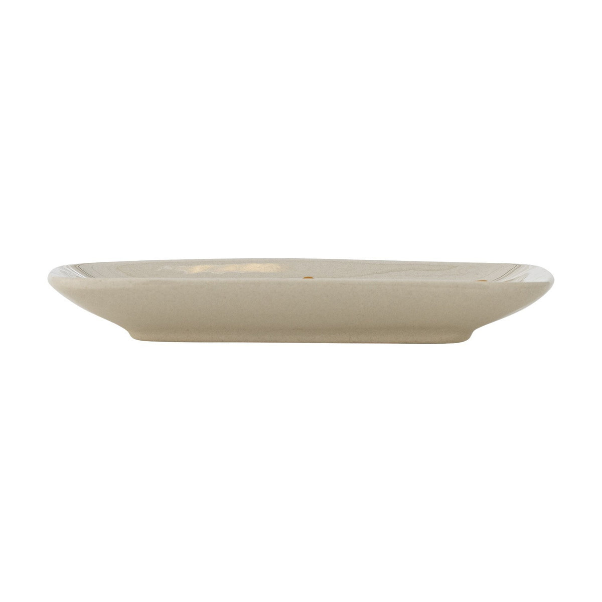 Fauni Leaf Stoneware Plate - Cream