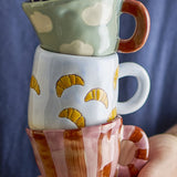 Millie Stoneware Cup 110ml - Blue