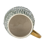 Woodsby Wavy Stoneware Cups 280ml Set of 4 - Green