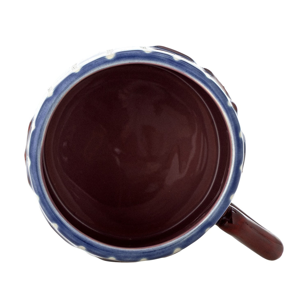 Cherish Striped Stoneware Mug - Blue