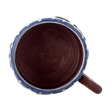 Cherish Striped Stoneware Mug - Blue