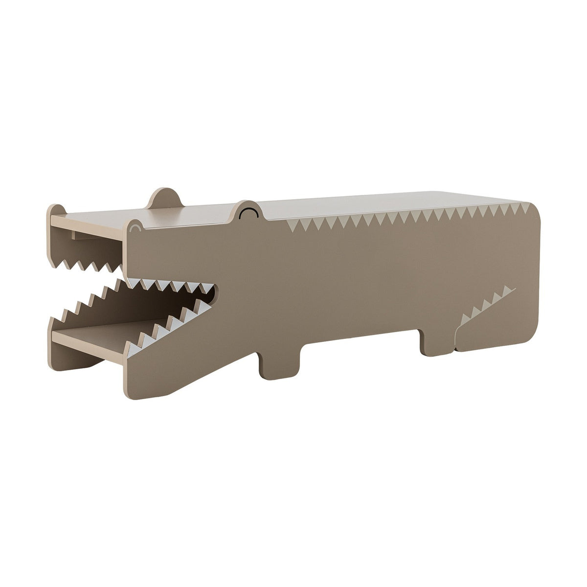 Arnie Alligator Kids Bench - Beige