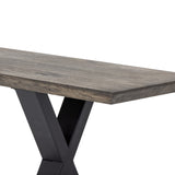 Maldon Wooden Bench - Brown