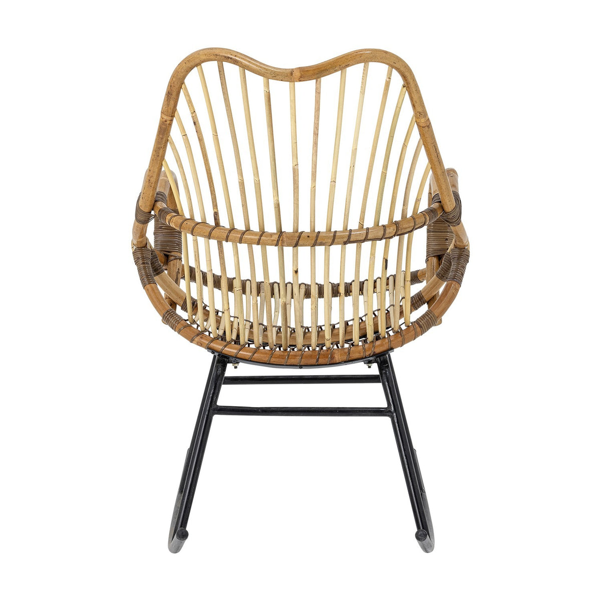 Reine Rattan Rocking Chair - Brown