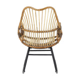Reine Rattan Rocking Chair - Brown