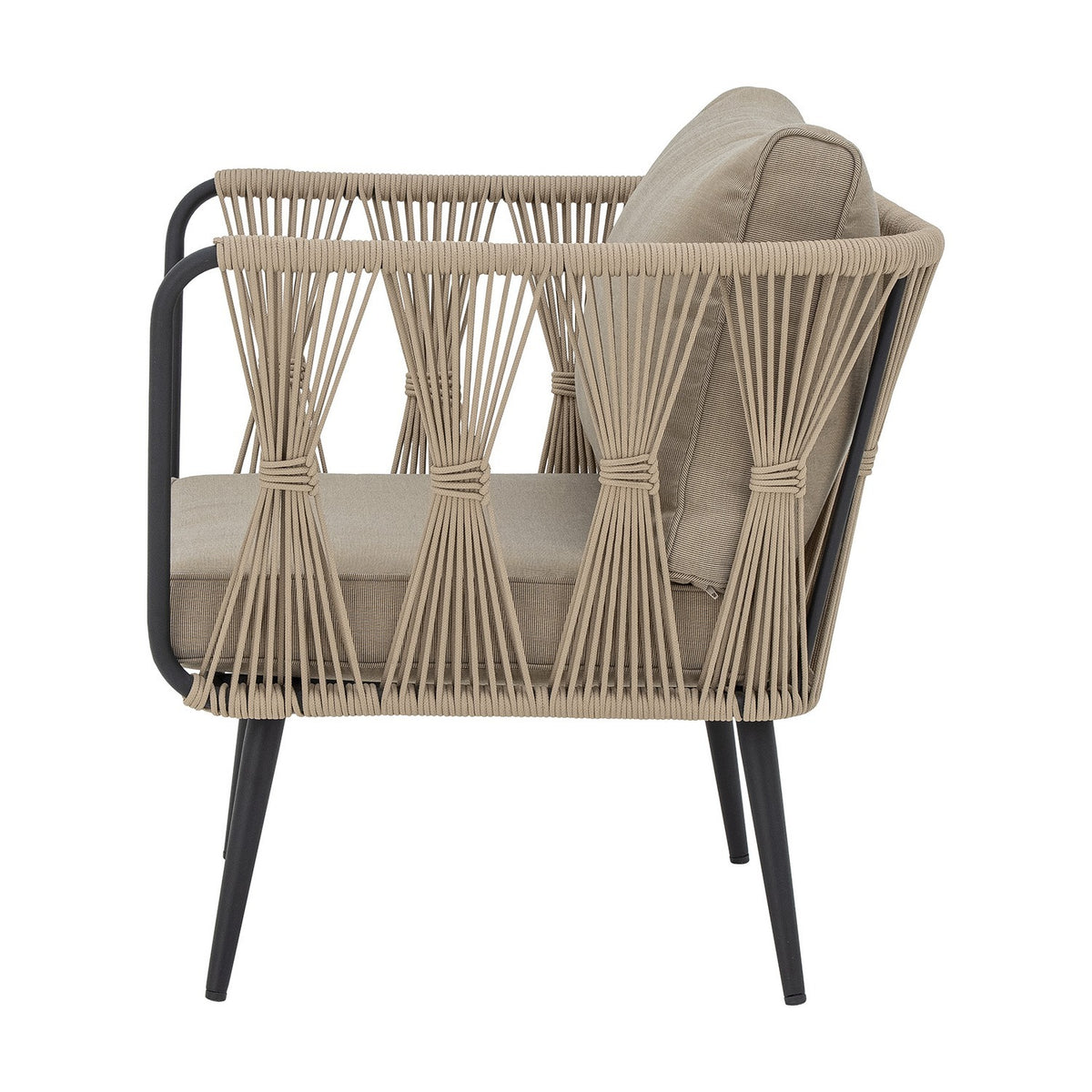 Pavone Fire-resistant Iron Garden Chair - Beige