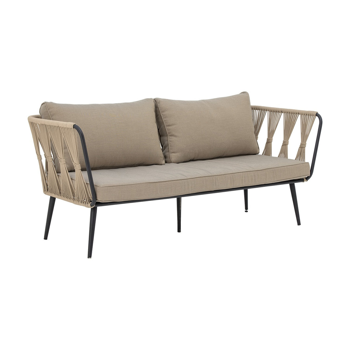 Pavone Fire-resistant Iron Garden Sofa - Beige