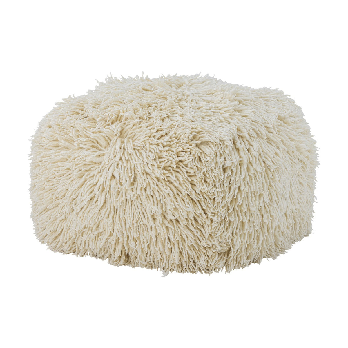 Lomba Wool Pouffe - Natural