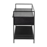 Abelone Wooden Bench - Black