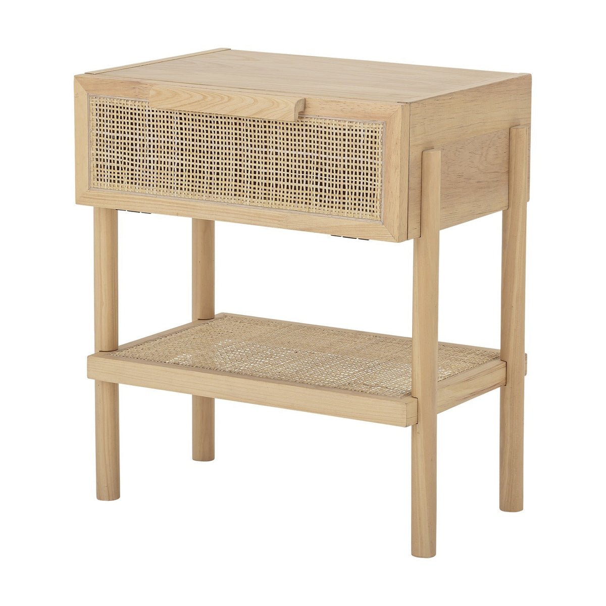 Manon Wooden Side Table - Beige