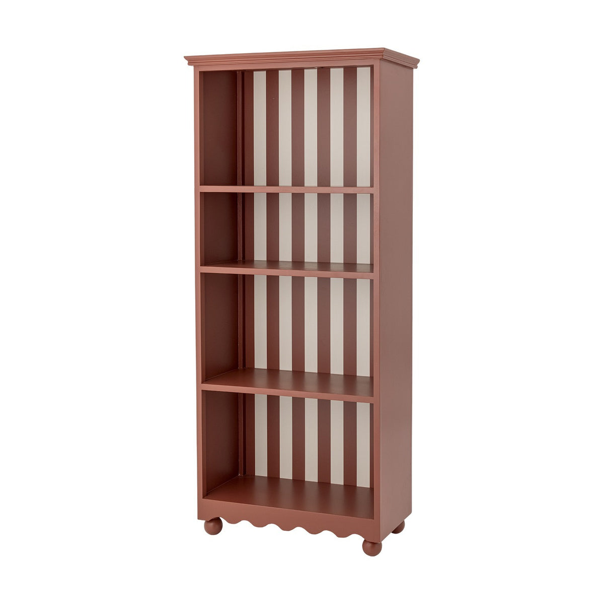 Sasha Striped Bookcase - Red
