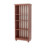 Sasha Striped Bookcase - Red