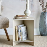 Tasha Iron Side Table - Beige