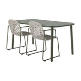 Calana Iron Garden Table - Green