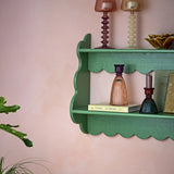 Salla Wooden Wall Shelf - Green
