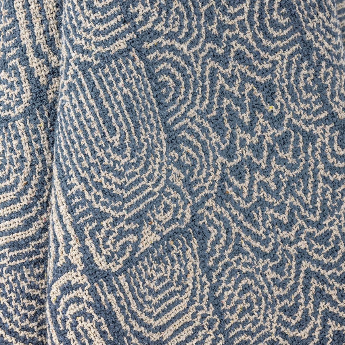 Bresso Cotton Throw - Blue