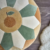 Agnes Round Cotton Pouffe - Multi