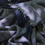 Herringbone Throw - Blue