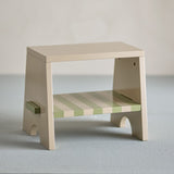 Liova Striped Kids Stool - Beige