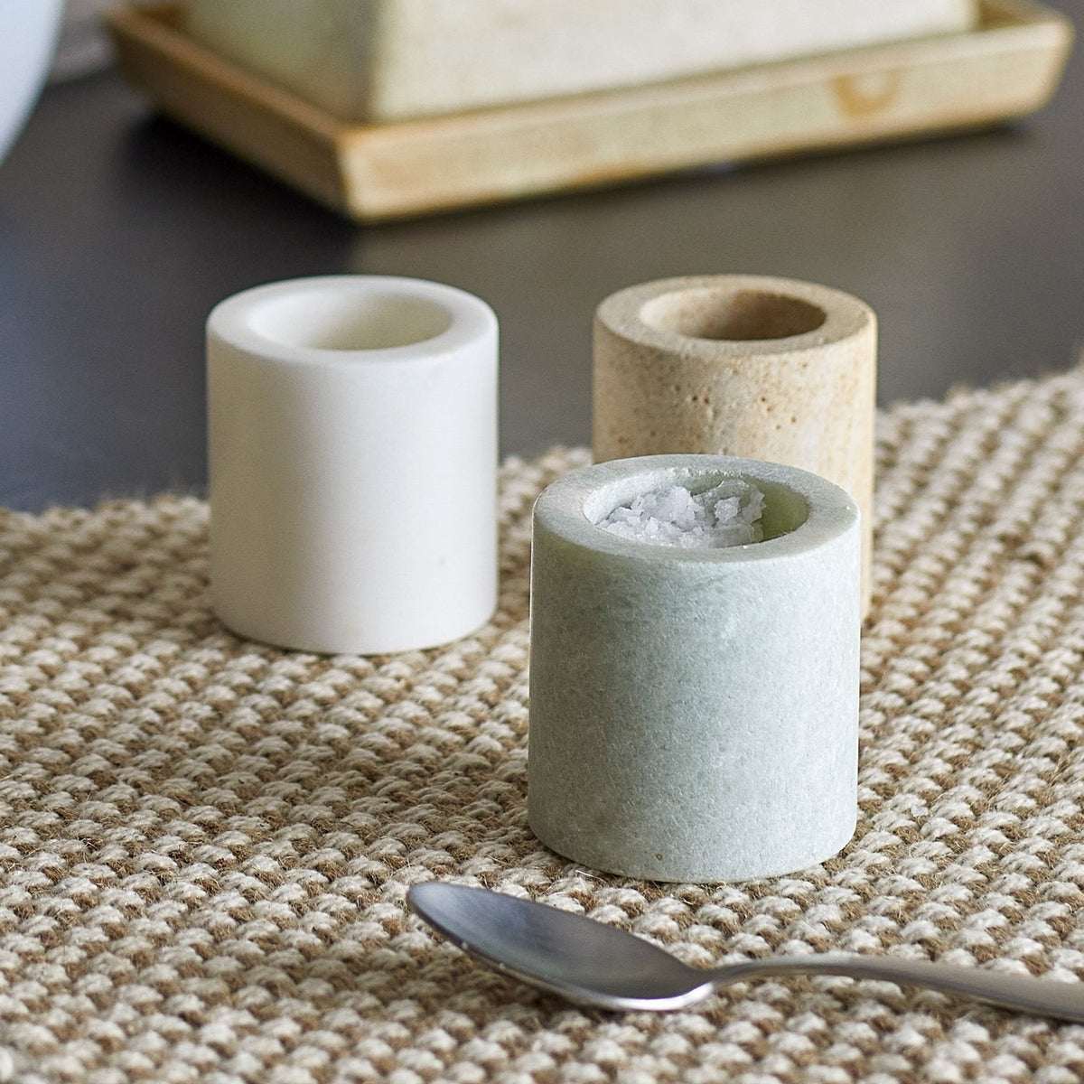 Kokui Marble Storage Jars Set of 3 - Multi