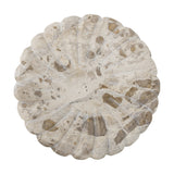 Marlie Round Marble Tray - Beige