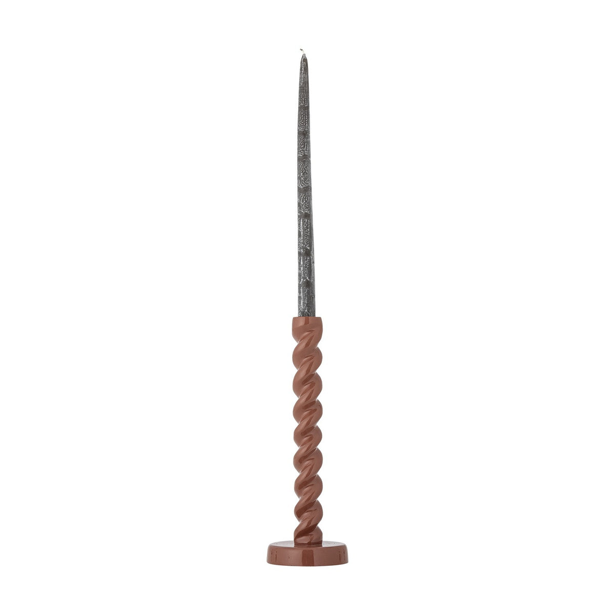 Diza Aluminium Candle Holder - Brown